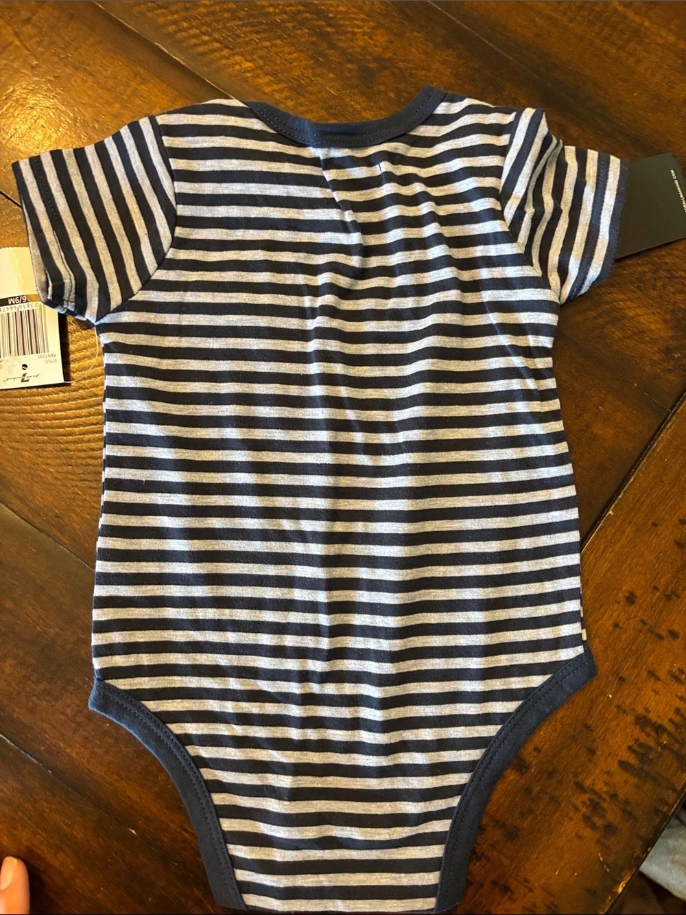7 For All Mankind Navy & Gray Baby One-Piece Bodysuit Duo